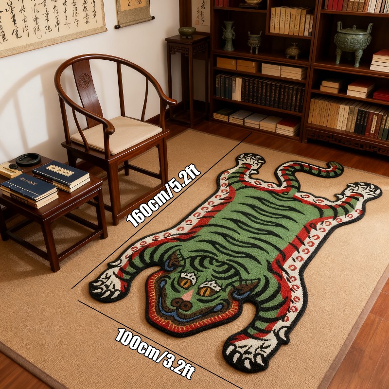 Electronics Repair Workstation - VIKAMA Tiger Pattern Rug Non-slip and