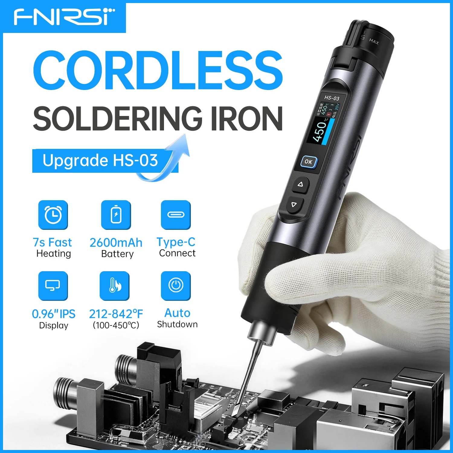 HS03 Plus 100-450°C Cordless S - Electronics Repair Plus 评论和价格