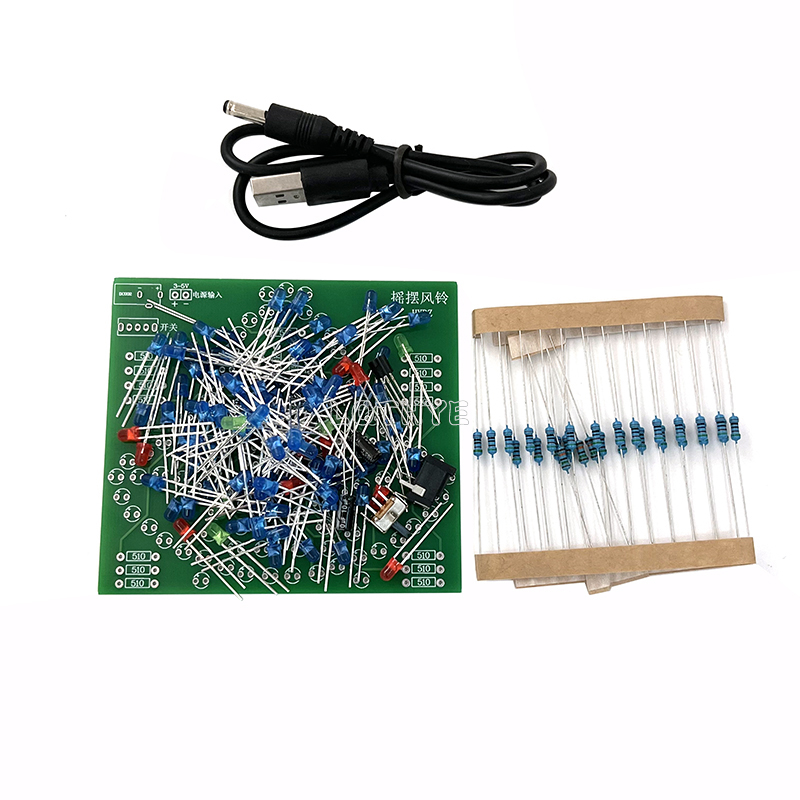 DC 3-5V DIY LED Swing Wind Chi - Electronics Repair School 评论和价格
