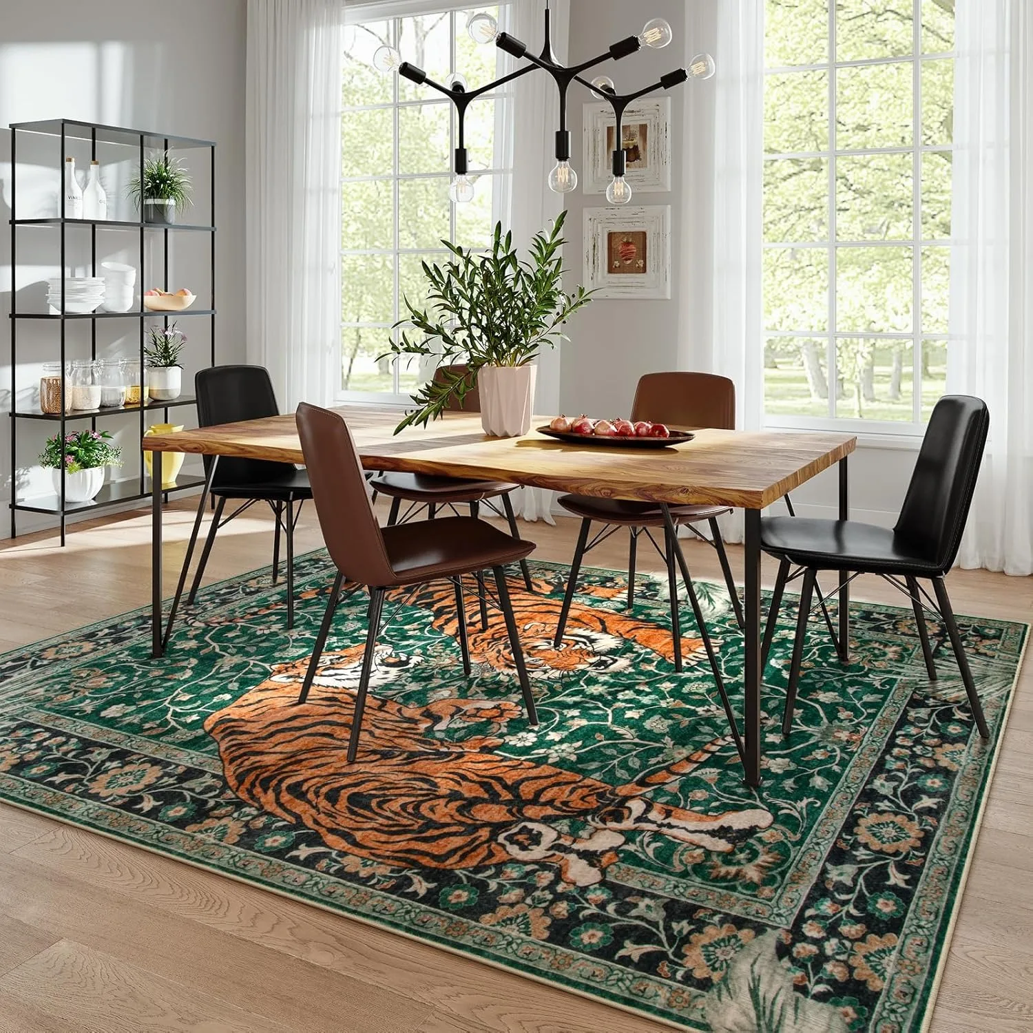 Jungle Tiger Rug for Living Ro - Electronics Repair Workstation 评论和价格