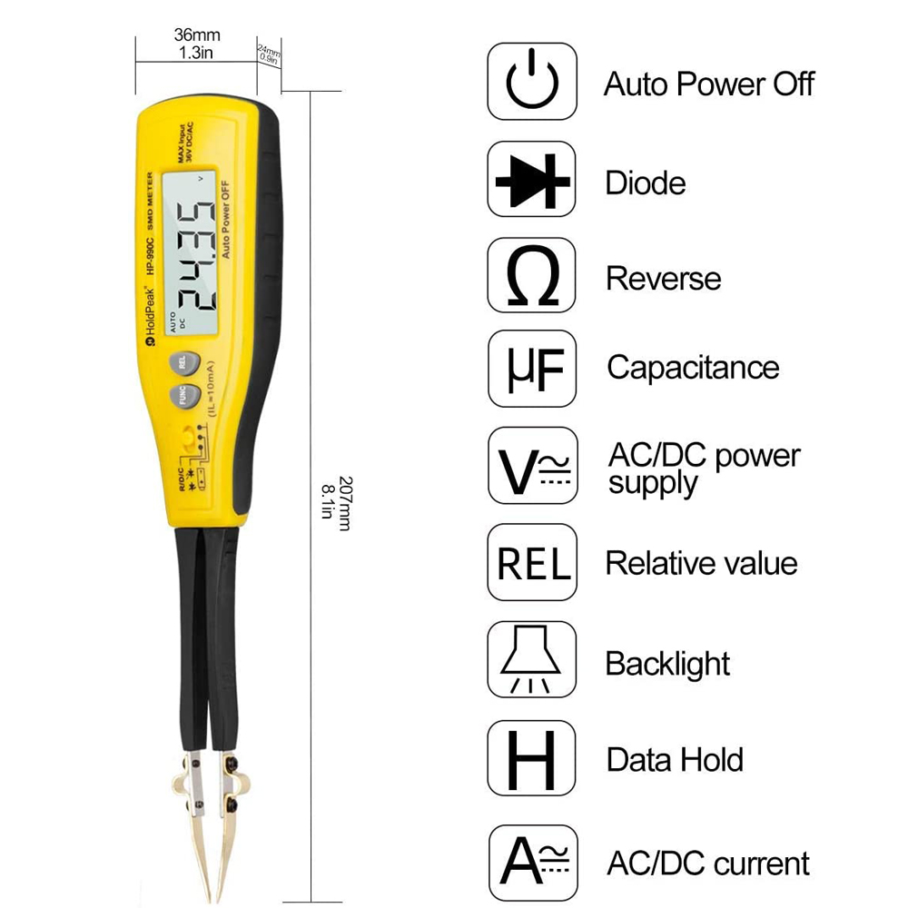 990C Smart SMD Tester Smart Tw - Smd Tweezer Set 评论和价格