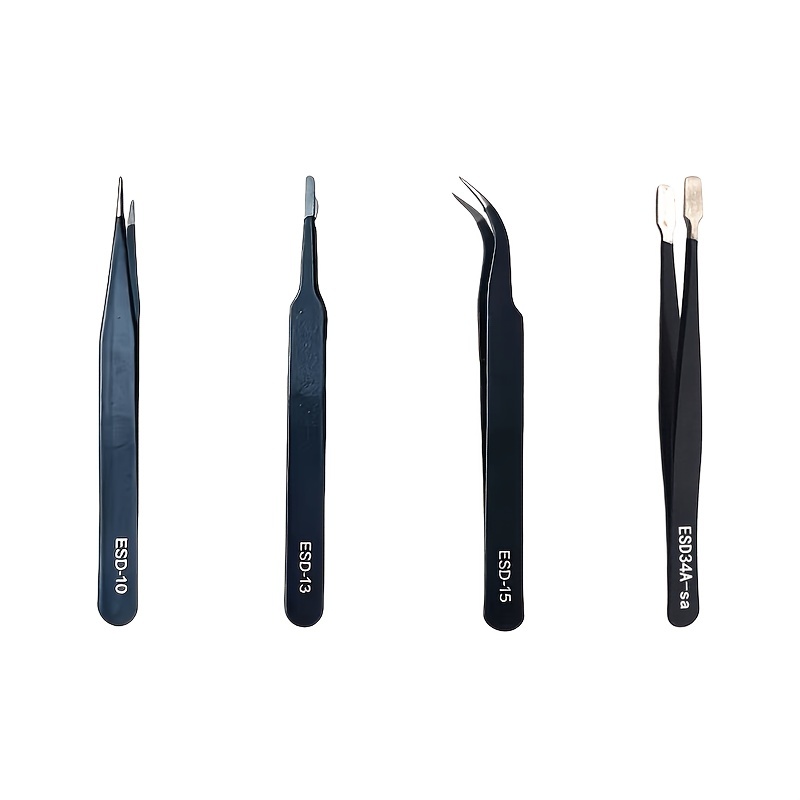 4Pcs ESD Precision Tweezer Set - Smd Tweezer Set 评论和价格